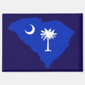 South Carolina Flag Magnet (Voorkant)
