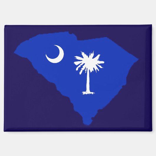South Carolina Flag Magnet (Voorkant)
