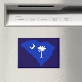 South Carolina Flag Magnet (Insitu (Vaatwasser))