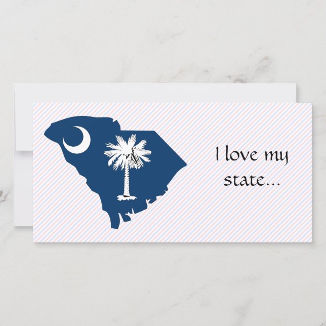 South Carolina Flag Map (Voorkant)
