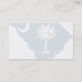 South Carolina Flag Map Visitekaartje (Achterkant)