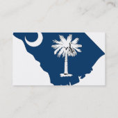 South Carolina Flag Map Visitekaartje (Achterkant)