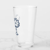 South Carolina Flag Palm Tree Bike Glas (Links)