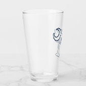 South Carolina Flag Palm Tree Bike Glas (Rechts)