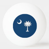South Carolina Flag Ping Pong Ball (Achterkant)