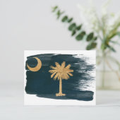 South Carolina Flag Postcards Briefkaart (Staand voorkant)