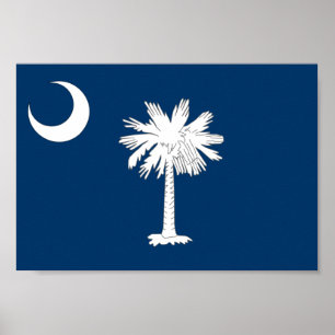 South Carolina Flag Poster