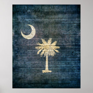 South Carolina Flag Poster
