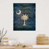 South Carolina Flag Poster (Keuken)