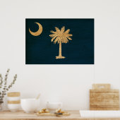 South Carolina Flag Poster (Keuken)