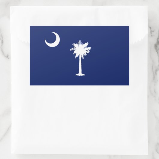 South Carolina Flag Rechthoekige Sticker (Tas)
