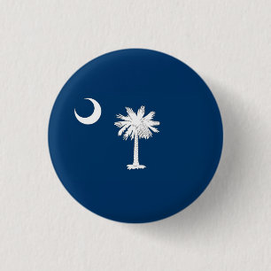 South Carolina Flag Ronde Button 3,2 Cm