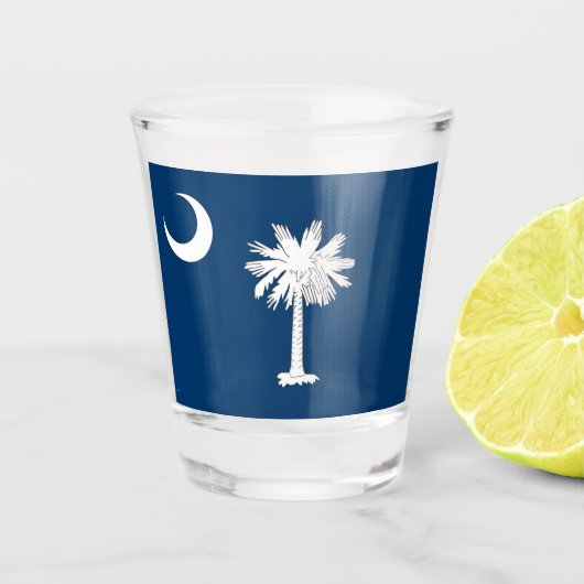 South Carolina Flag Shot Glas (Voorkant)