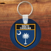 South Carolina Flag Sleutelhanger (Voorkant)
