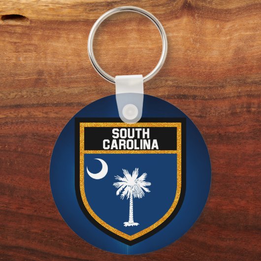 South Carolina Flag Sleutelhanger (Voorkant)