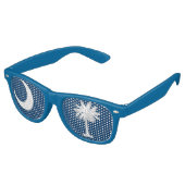 South Carolina Flag Split Aviator Sunbril Retro Zonnebril (Gekanteld)