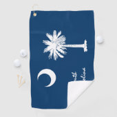 South Carolina Flag & State USA golf- en sportfans Golfhanddoek (Insitu)