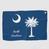 South Carolina Flag & State USA golf- en sportfans Golfhanddoek (Horizontaal)