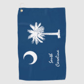 South Carolina Flag & State USA golf- en sportfans Golfhanddoek (Voorkant)
