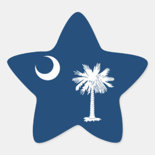 South Carolina Flag Ster Sticker