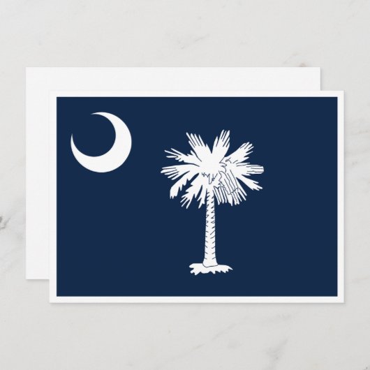 South Carolina Flag Verhuisaankondiging (Voorkant / Achterkant)