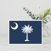 South Carolina Flag Verhuisaankondiging (Staand voorkant)