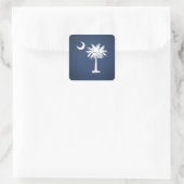 South Carolina Flag Vierkante Sticker (Tas)