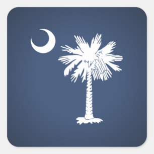 South Carolina Flag Vierkante Sticker