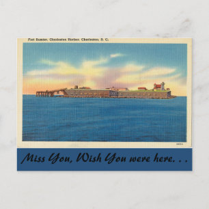 South Carolina, Fort Sumter, Charleston Briefkaart