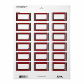South Carolina Gestreept Monogrammed ontwerp Etiket (Full Sheet)