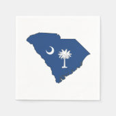 South Carolina Gevormd State Flag Carolinian Party Servet (Voorkant)