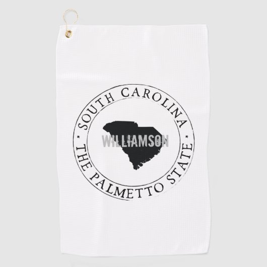 South Carolina Golf Towel Name Golfhanddoek (Voorkant)