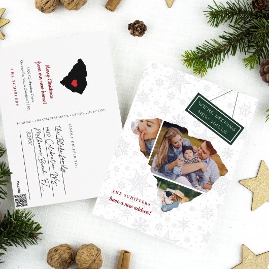 South Carolina Holiday Moving Announcement Feestdagenkaart