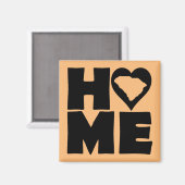 South Carolina Home Heart State Fridge Magnet (Voorkant / Achterkant)