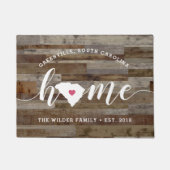 South Carolina Home State Personalized Wood Kijk u Deurmat (Voorkant)