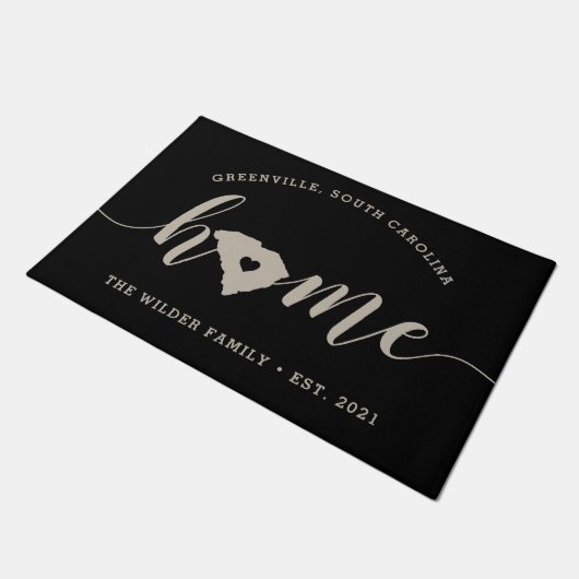 South Carolina Home State Persoonlijk Deurmat (Schuin)