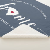 South Carolina Home State Persoonlijk Sherpa Deken (3/4)