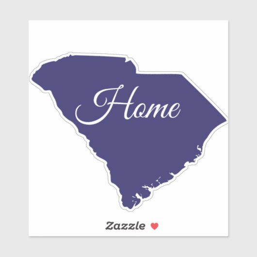 South Carolina Home State Sticker / Label (Vel)