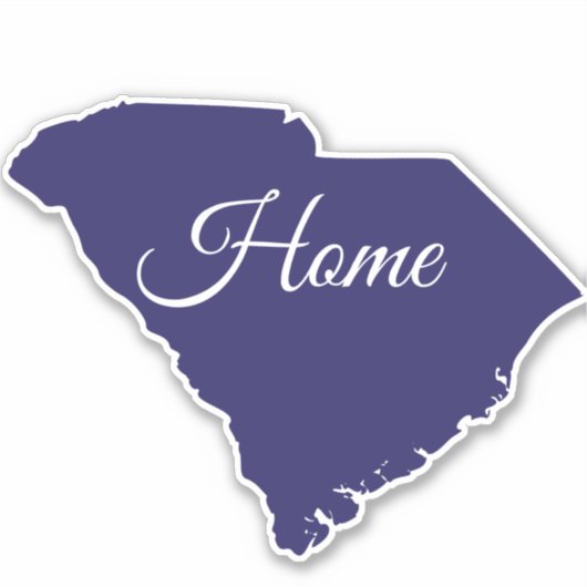 South Carolina Home State Sticker / Label (Voorkant)