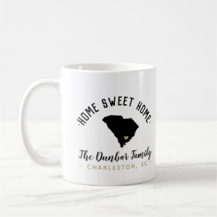 South Carolina Home Sweet Home Familie Monogram Mo Koffiemok