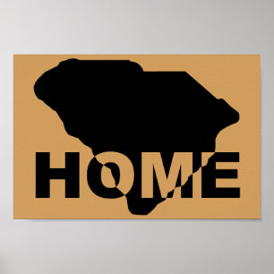 South Carolina Home weg van State Poster Sign