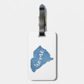 South Carolina Home Wood Grain Bagagelabel (Achterkant verticaal)