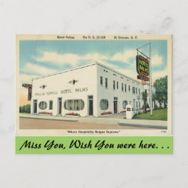 South Carolina, Hotel Palms, St. George Briefkaart