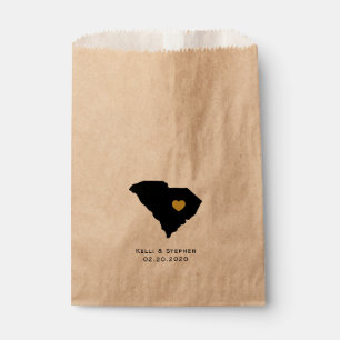 South Carolina Huwelijksgunst Treat Sacks Gift Bag Bedankzakje