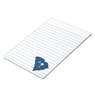 South Carolina in blauw en wit Notitieblok