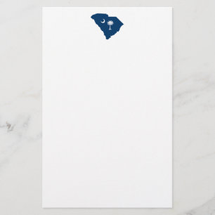 South Carolina in Blue en White Briefpapier