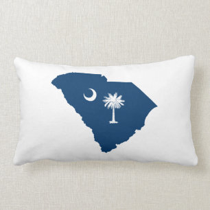 South Carolina in Blue en White Kussen