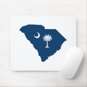 South Carolina in Blue en White Muismat (Met muis)