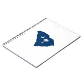South Carolina in Blue en White Notitieboek (Linkerzijde)