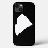South Carolina in White en Black Case-Mate iPhone Case (Achterkant)